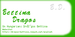 bettina dragos business card